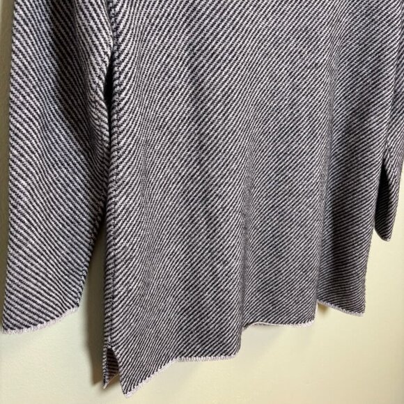 Eileen Fisher Cashmere Wool Sweater Stripe Sz PP 2P-4P Quiet Luxury Minimalist - Picture 10 of 14
